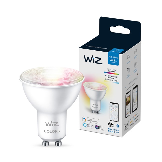 WiZ - Spot GU10 Farbe und einstellbares Weiß - Smart Home