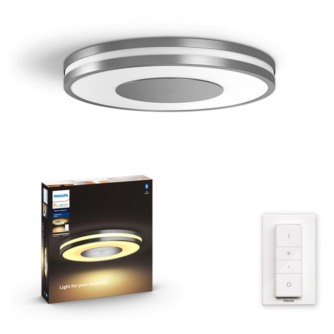zz Philips Hue - Connected Being Hue Ceiling Lamp White Ambiance  - Bluetooth - Aluminium - E