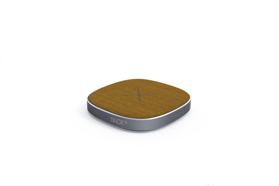 SACKit CHARGEit - Power Bank & wireless Charger ( Curry )