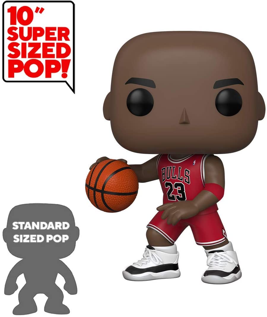 Funko POP! - NBA: Bulls - 25 cm Michael Jordan (Red Jersey) (45598)