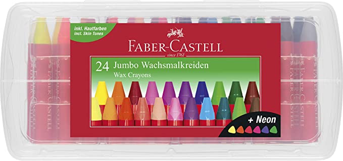 Faber-Castell - Jumbo fettfarger, 24 stk (120034) - Leker