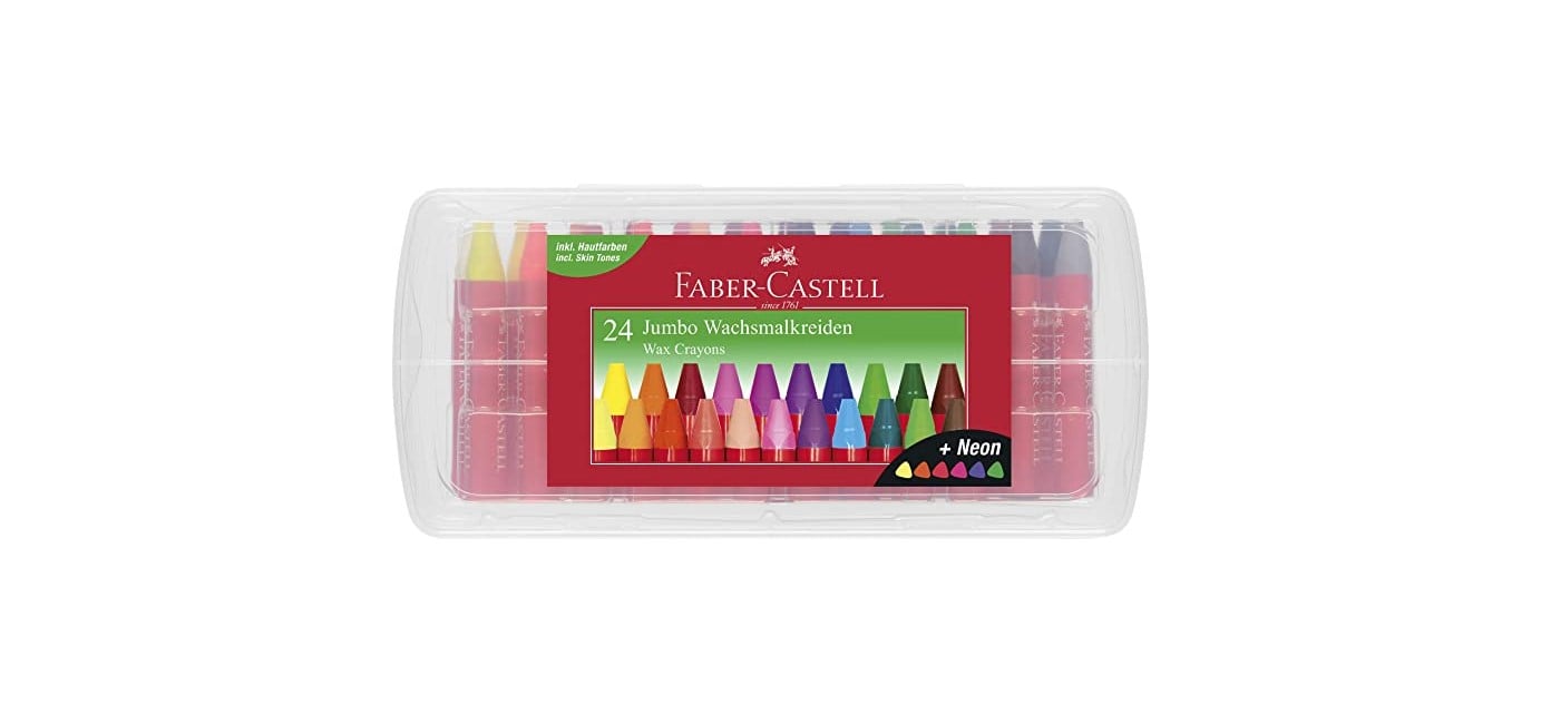 Faber-Castell - Jumbo Wax Crayons, 24 pc (120034)