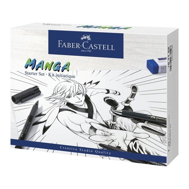 Faber-Castell - Pitt Artist Pen India ink pen, Manga Starter Set (167152)
