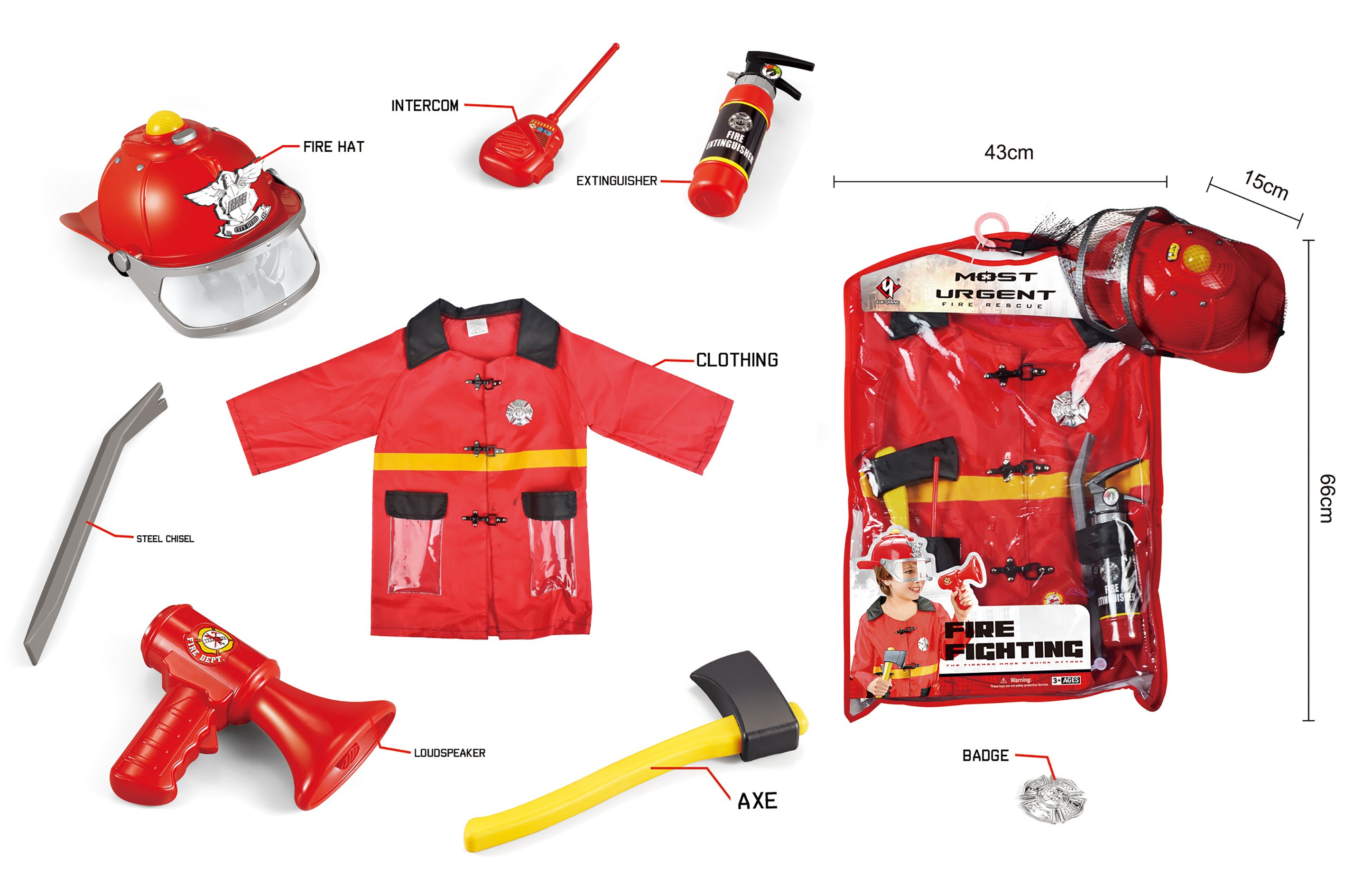 Firefighter Costume Set (520221)