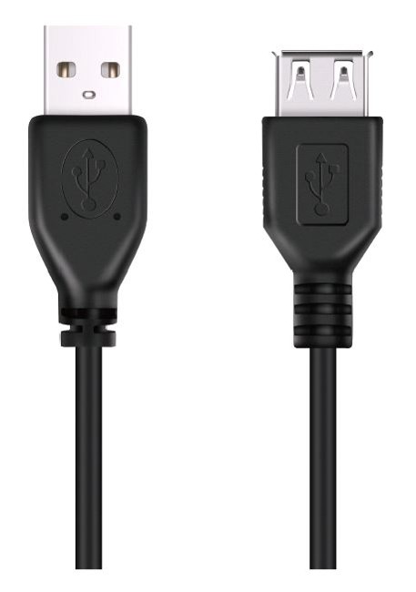 ​​​DON ONE CABLES - USBE300 BLACK - USB A TO USB A EXTENSION CABLE 300CM​​
