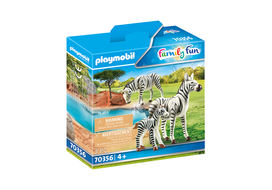 Playmobil - 2 zebras with foal (70356)
