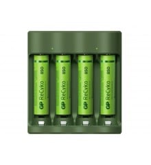 GP - ReCyko Everyday-batteriladar (USB), inkl. 4st AAA 850mAh NiMH-batterier
