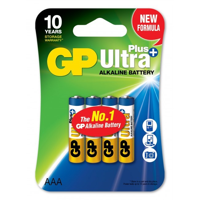 GP - Ultra Plus Alkaline - AAA Batteri