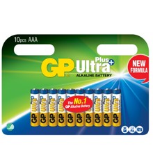 GP - Ultra Plus Alkaline 10-pakke - AAA Batterier