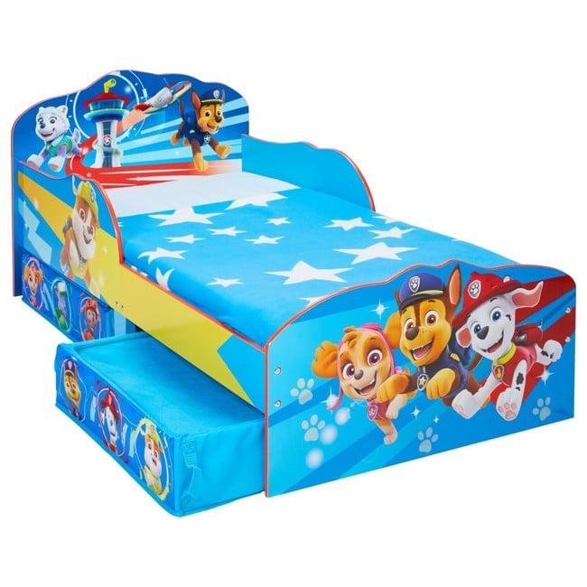 Paw Patrol - Kids Toddler Bed with Storage (509PTL01EM)