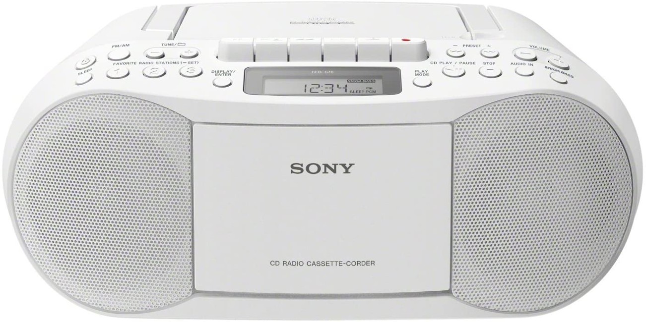 Sony - CFD-S70  Ghettoblaster med Radio CD/kassette