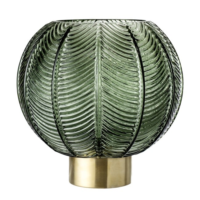 Bloomingville - Glas Vase Ø 20 cm - Grøn