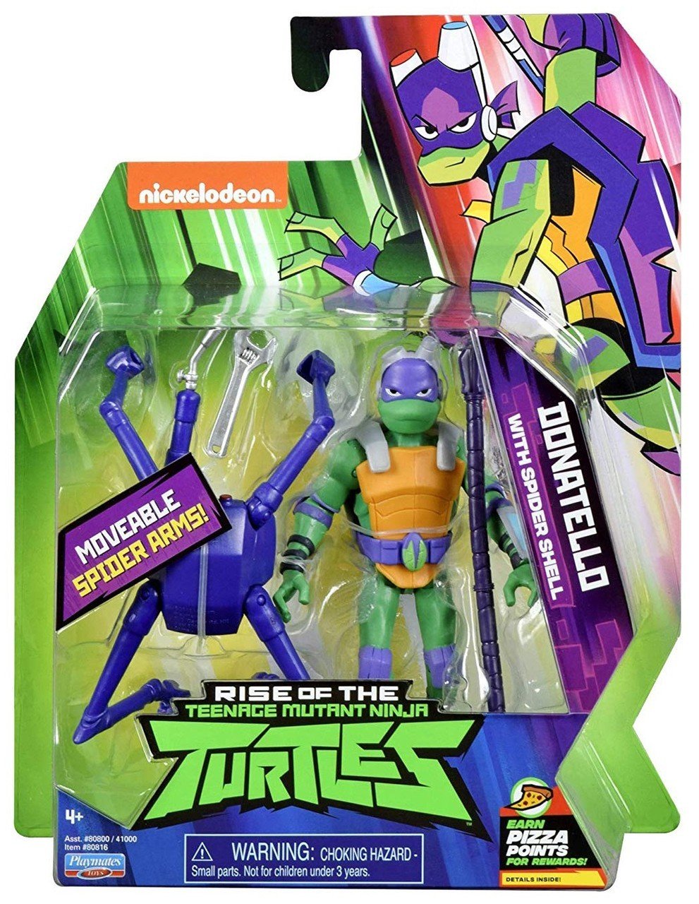 Kob Rise Of The Teenage Mutant Ninja Turtles Battle Shell Action Figure Donatello