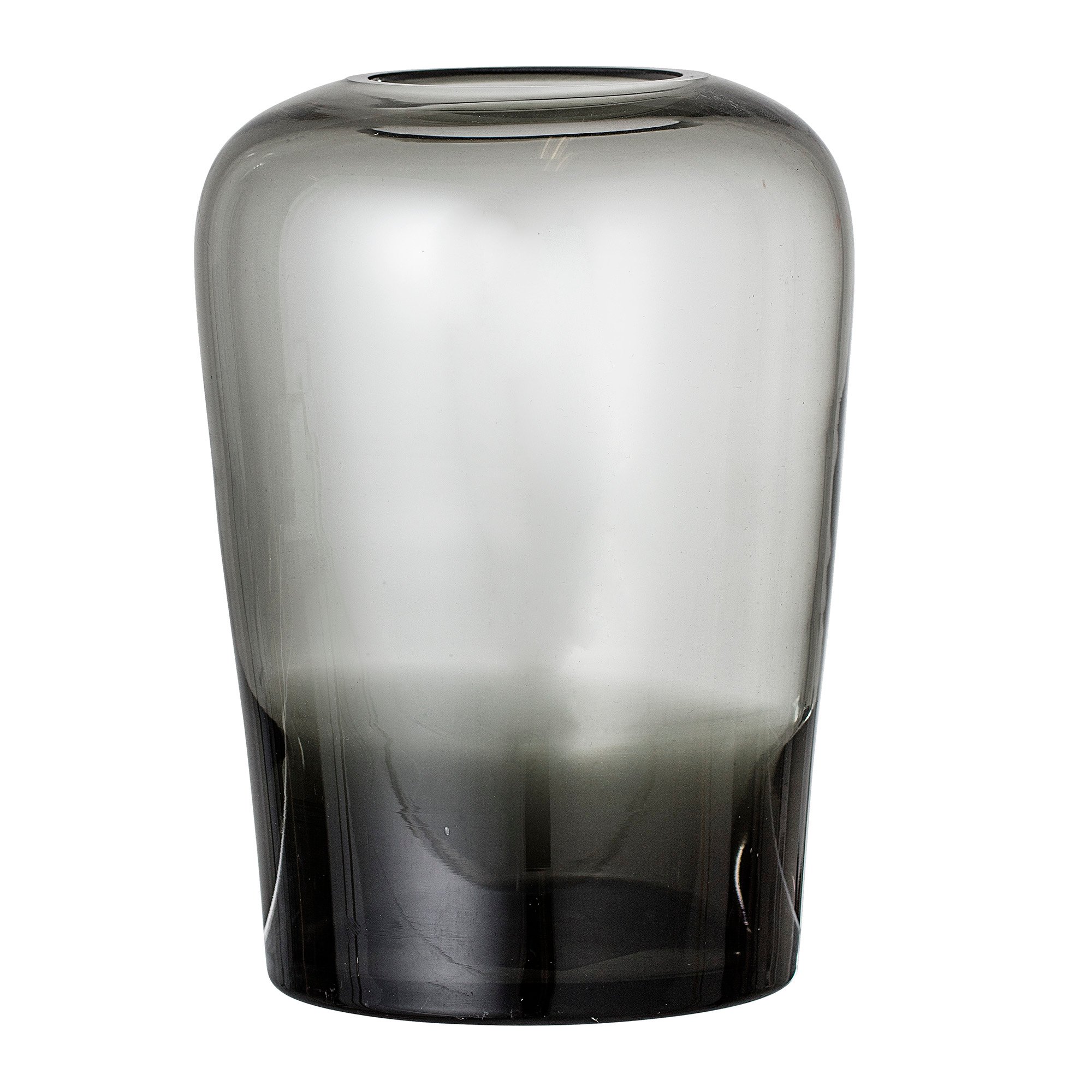 Bloomingville - Glass Vase Ø 13,5 cm - Grey (32122879)