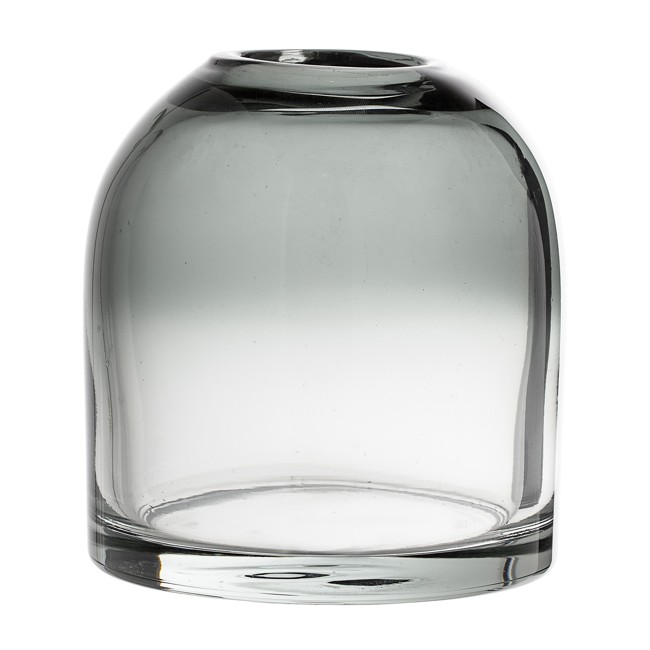 Bloomingville - Glas Vase Ø 12 cm - Grå