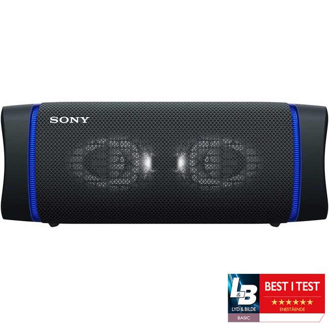 Sony - SRS-XB33 Portable Waterproof Bluetooth Speaker - Black