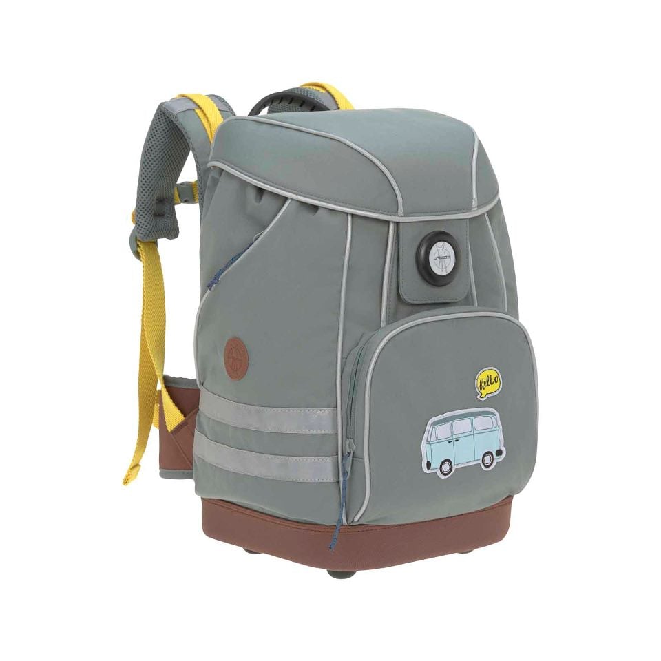 Lässig - School Bag - Grey Adventure bus (291205002462)