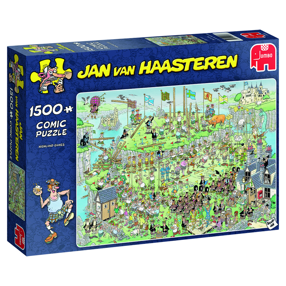 Jan Van Haasteren - Highland games,  1500 Piece Puzzle (19088)