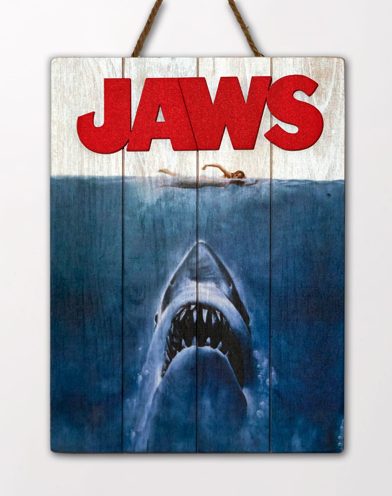 Kaufe Jaws Wooden Poster Inkl Versand