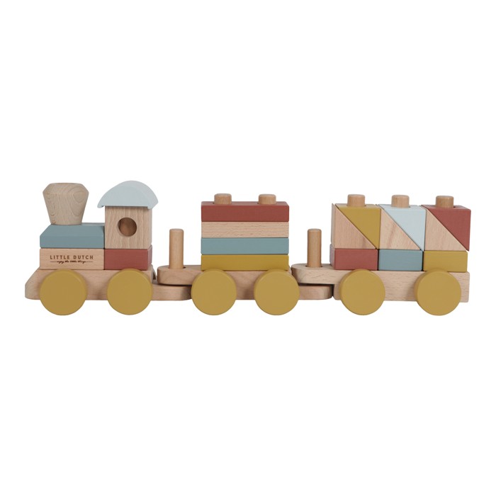 Little Dutch - Stacking train Pure & Nature (LDW4702)