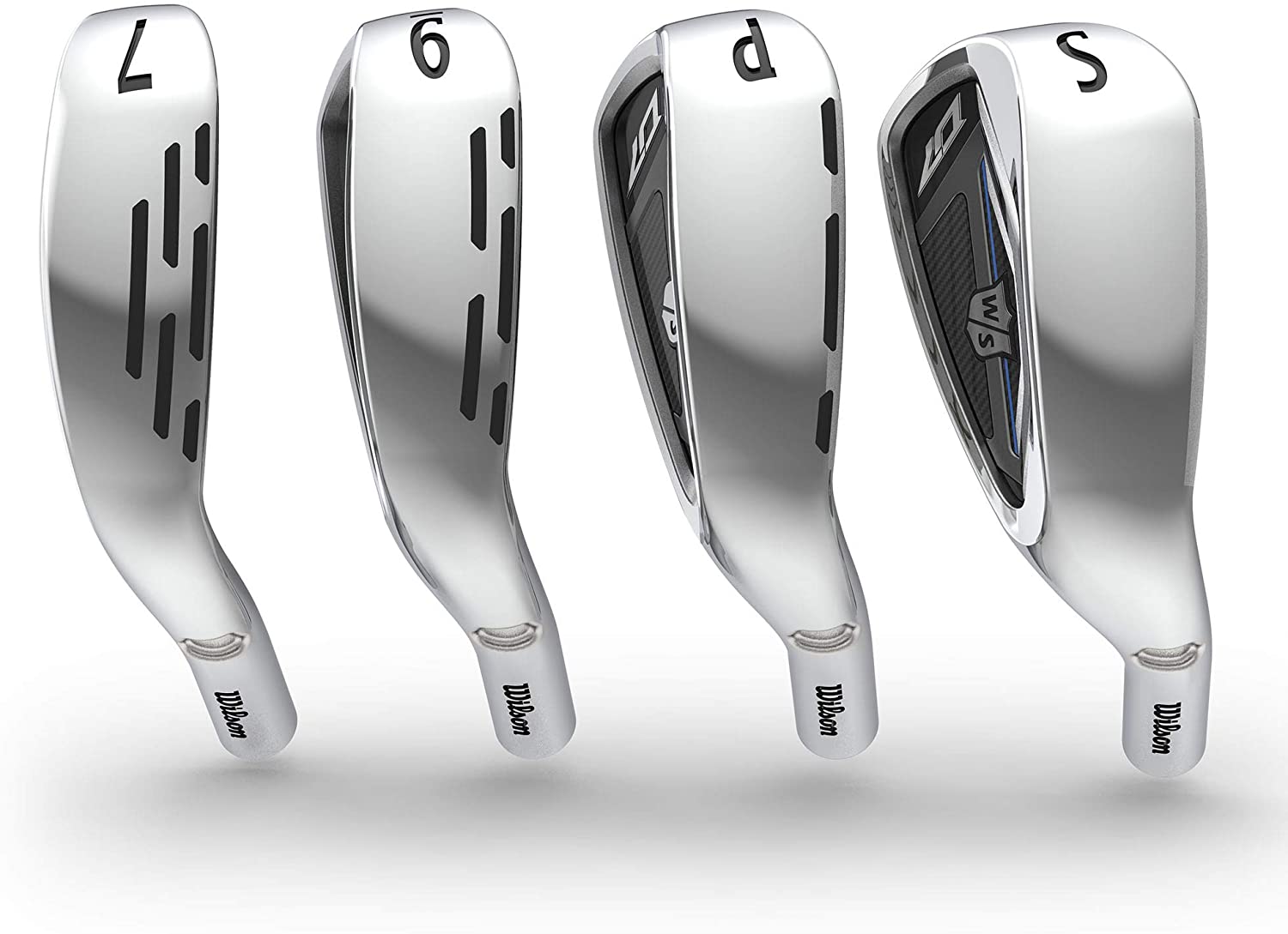 Wilson - Golf D7 Iron Set, 7-Piece Iron Set of 5, 6, 7, 8, 9, PW and SW - Steelshaft