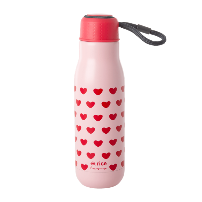 Rice - Rustfrit Stål Thermo Flaske 500 ml - Sweet Hearts Print
