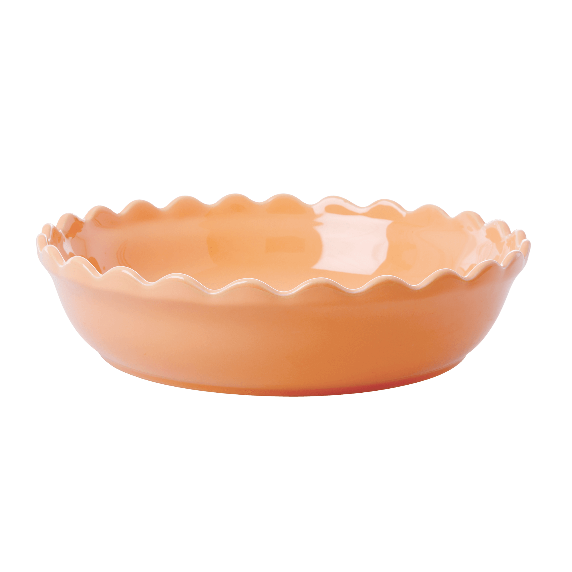 Rice - Stoneware Pie Dish - Apricot L