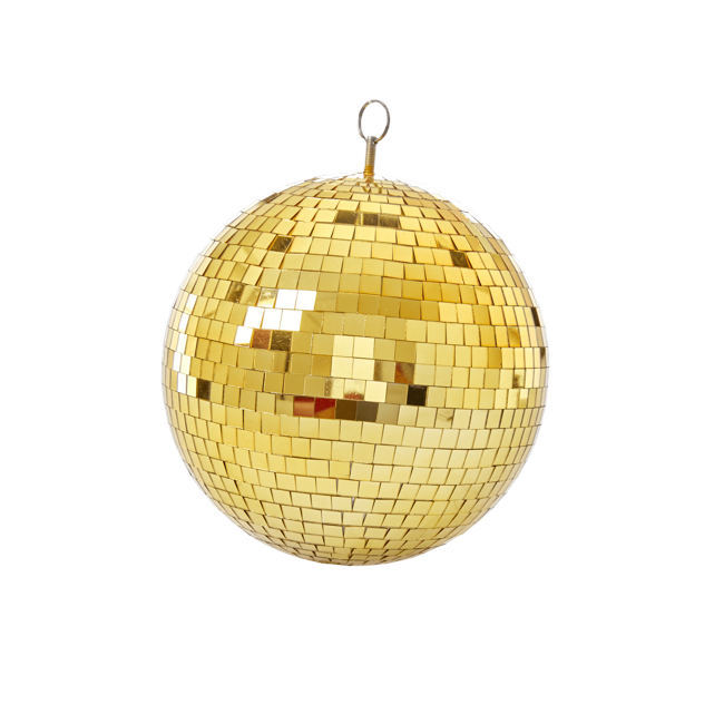 Rice - Gold Disco Ball - 25 cm