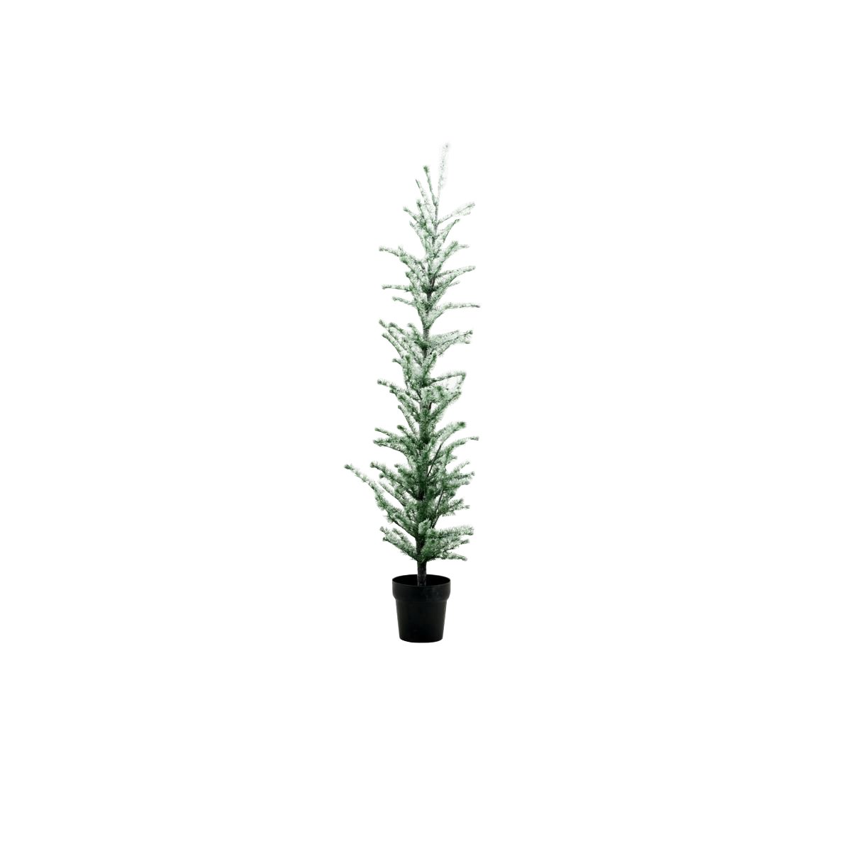 House Doctor - Flocked Christmas Tree With LED Lights 160 cm - Nature (260250103/260250103) - Hjemme og kjøkken