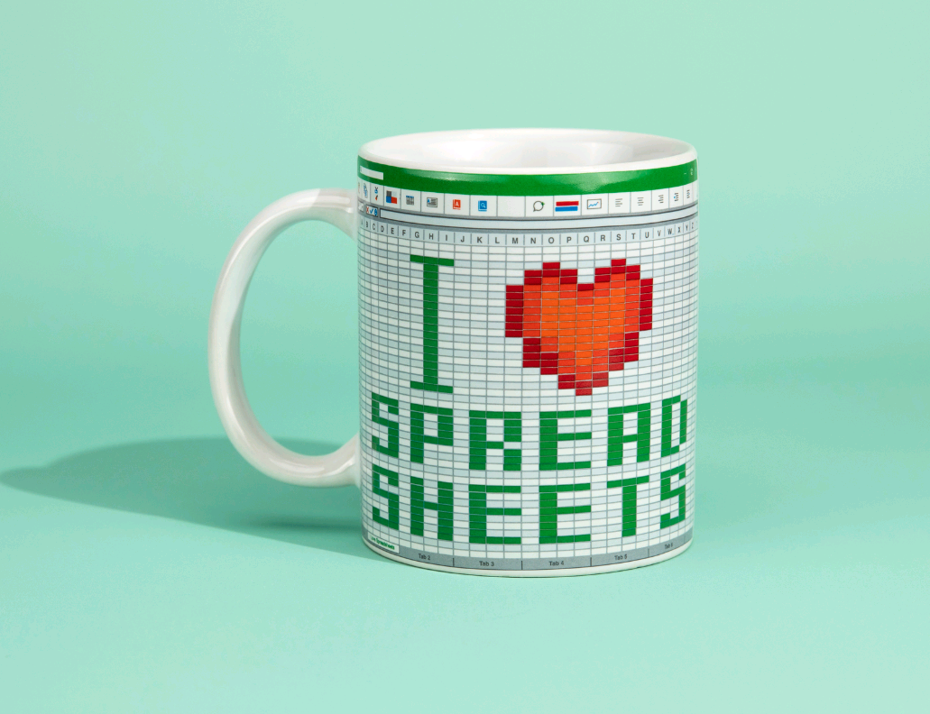 I Love Spread Sheets Mug (PP6572)