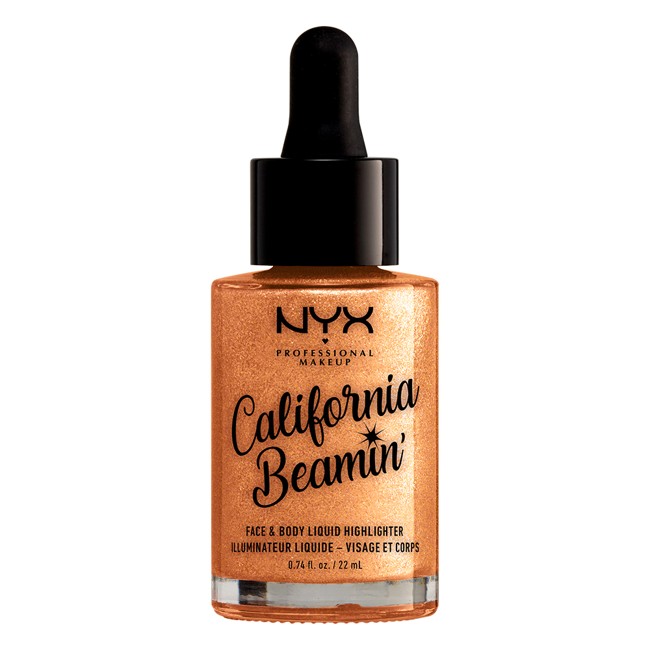 NYX Professional Makeup - California Beamin' Ansigt & Krop Flydende Highlighter - Golden Glow