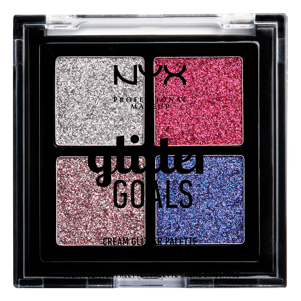 NYX Professional Makeup - Glitter Goals Cream Quad Palette - Love On Top