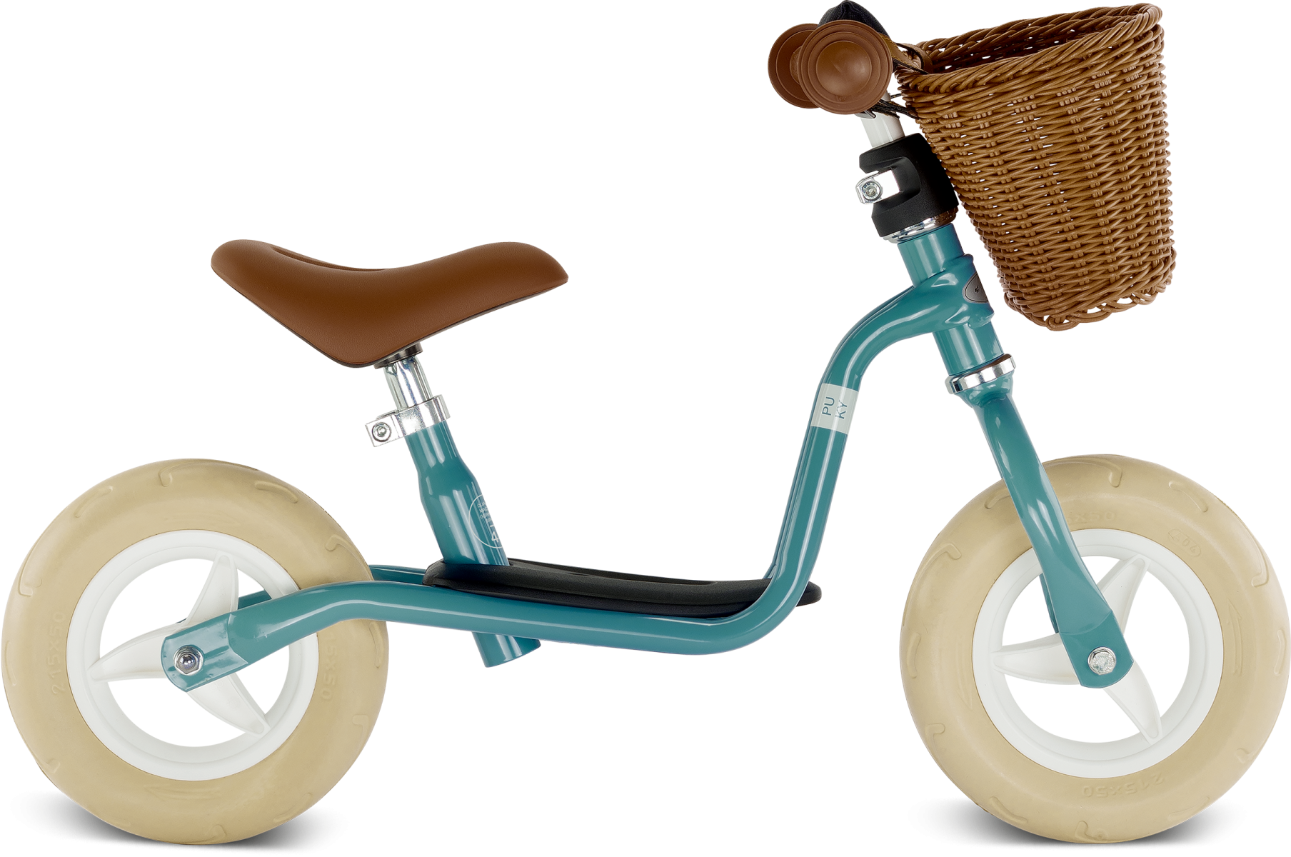 pastel blue bike with basket