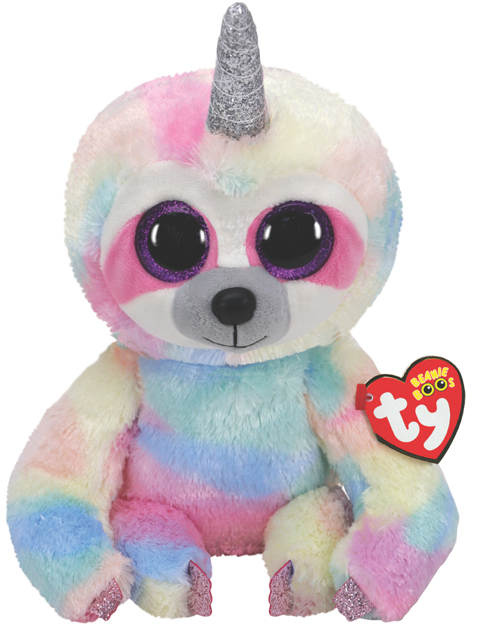 Ty Plush - Beanie Boos - Cooper the Sloth with Horn (Medium) (TY36459)