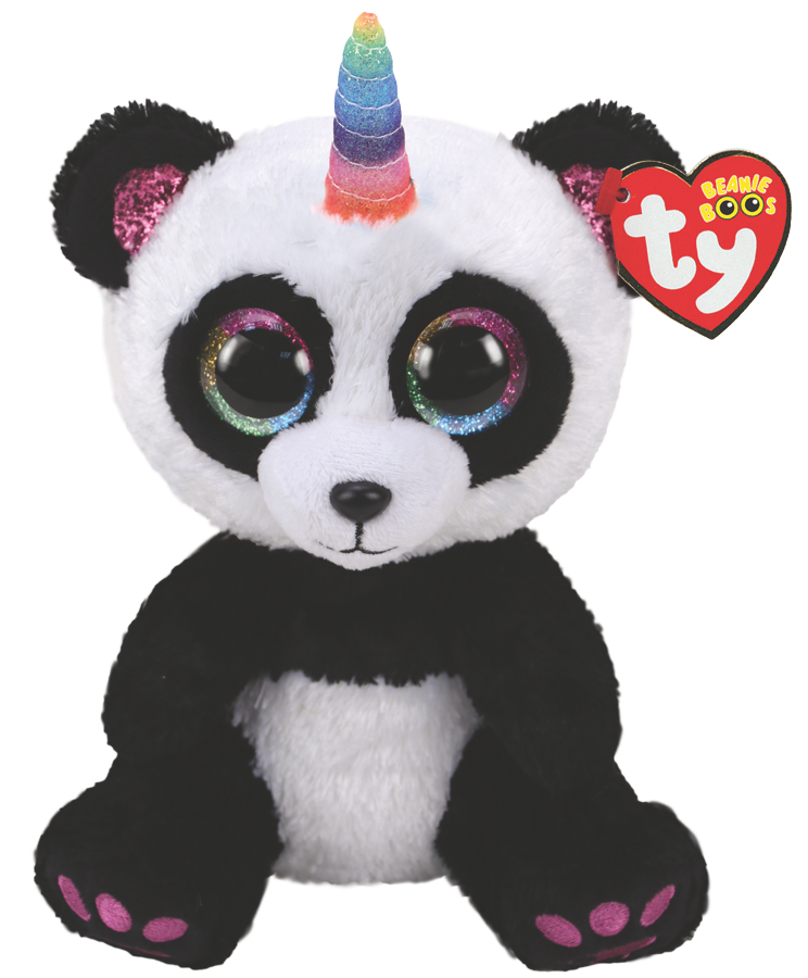 Ty Plush - Beanie Boos - Paris the Panda (Medium) (TY36478)