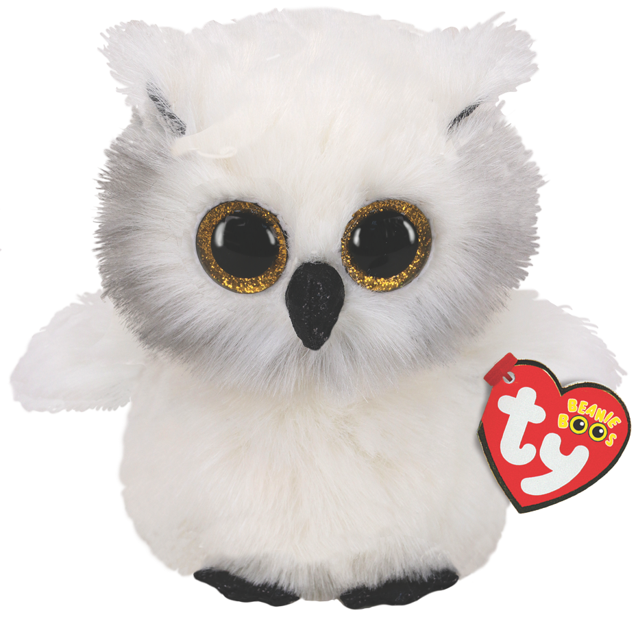 Ty Plush - Beanie Boos - Austin the White Owl (Medium) (TY36480)