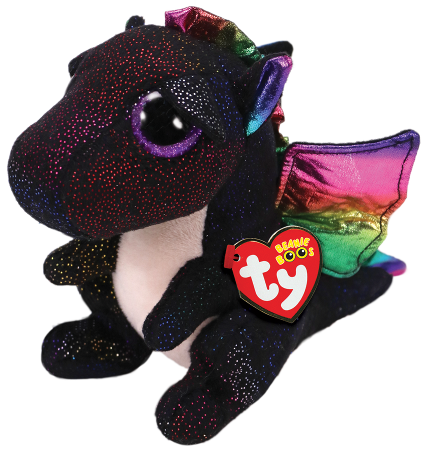 Ty Plush - Beanie Boos - Anora the Black Dragon (Medium) (TY37268)