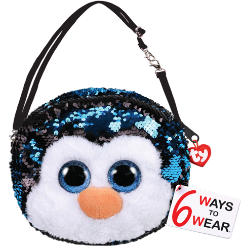 Ty Plush - Sequin Purse - Waddles the Penguin (TY95129)