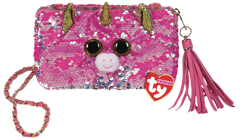 Ty Plush - Sequin Square Purse - Fantasia the Unicorn (TY95144)