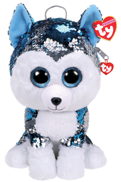 Ty Plush - Sequin Backpack - Slush the Husky (TY95025)