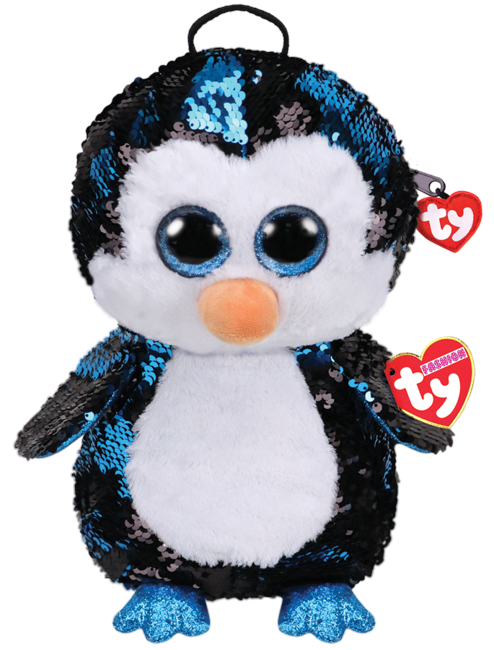 Ty  Plush - Sequin Backpack - Waddles the Penguin (TY95029)