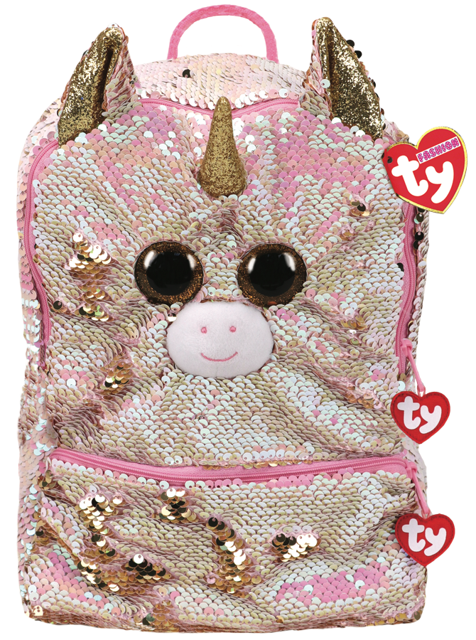 Ty Plush - Sequin Square Backpack - Fantasia the Unicorn (TY95056)
