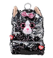 Ty Plush - Sequin Square Backpack - Kiki the Cat (TY95057)