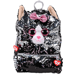 Ty Plush - Sequin Square Backpack - Kiki the Cat (TY95057)