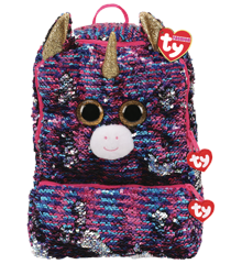 Ty Plush - Sequin Square Backpack - Rosette the Unicorn (TY95058)