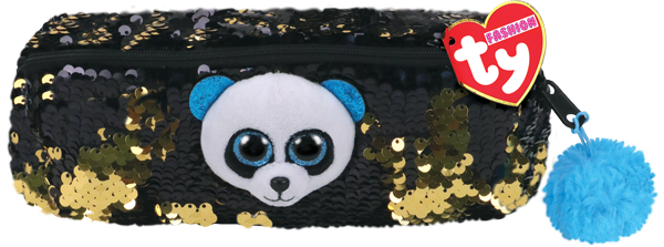 Ty Plush - Sequin Pencil Case - Bamboo the Panda (TY95855)