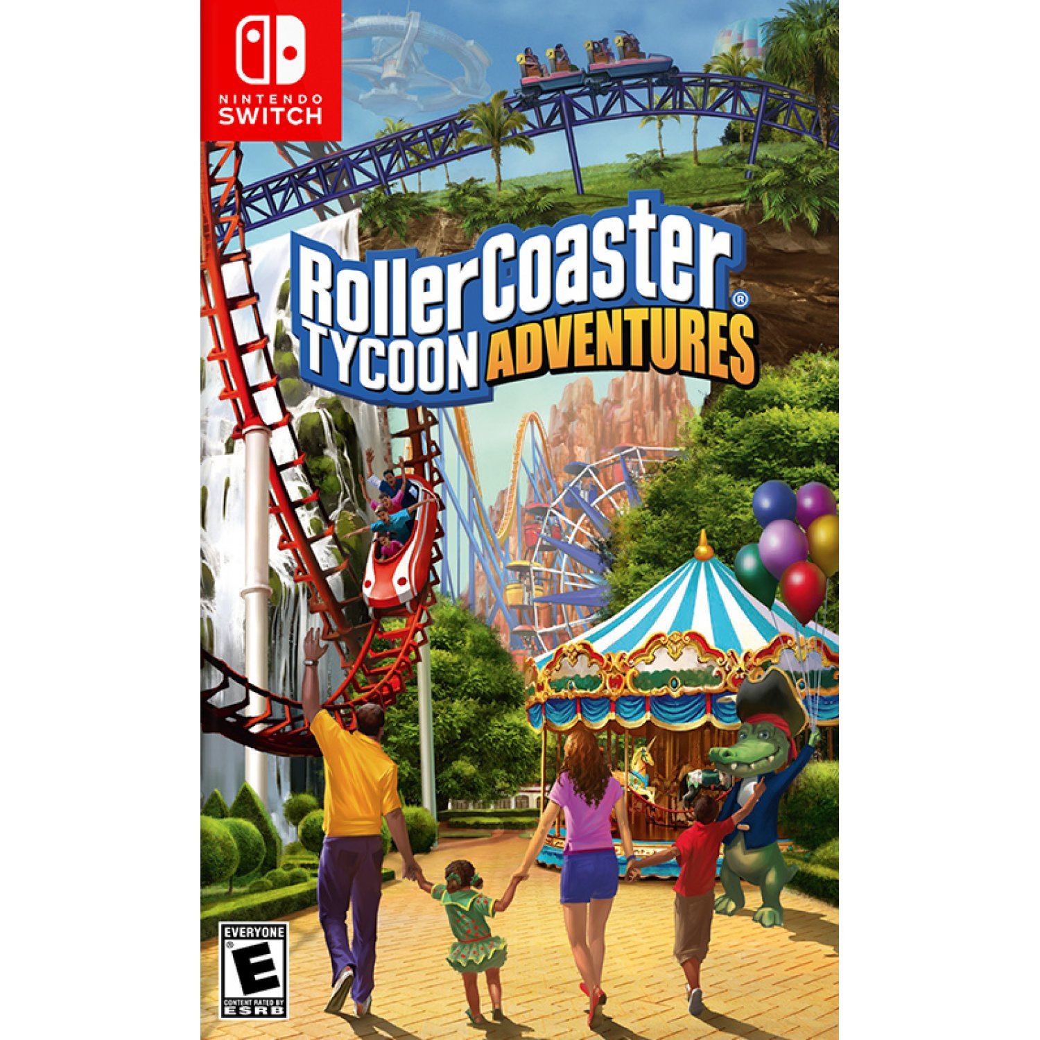 Konami RollerCoaster Tycoon Adventures, Nintendo Switch, E (Iedereen), Fysieke media
