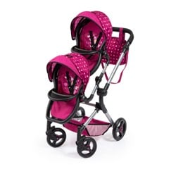 Bayer - Twin Pram - Neo - Pink (26267AA)