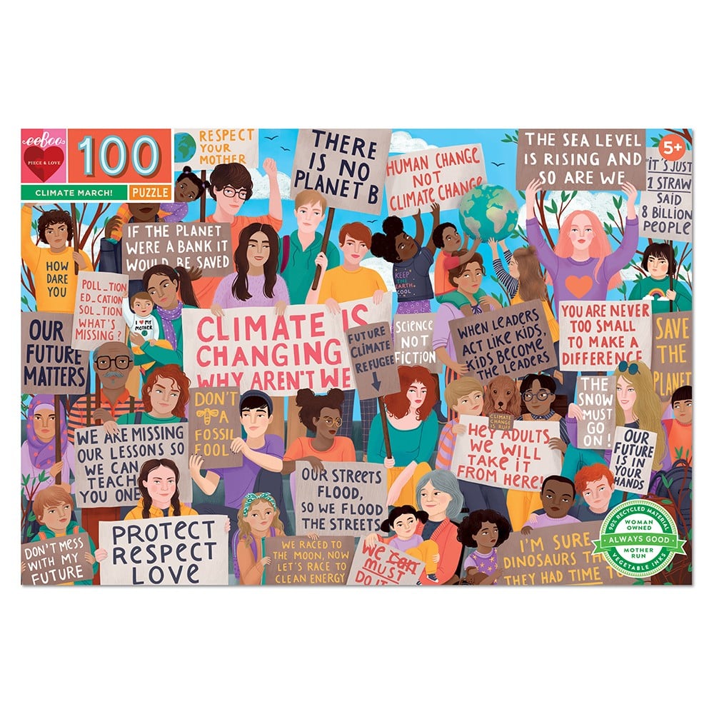 eeBoo - Puzzle - Climate March, 100 pc ( EPZCMM)