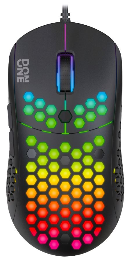 DON ONE - GM200 BLACK - RGB LIGHTWEIGHT GAMING MOUSE